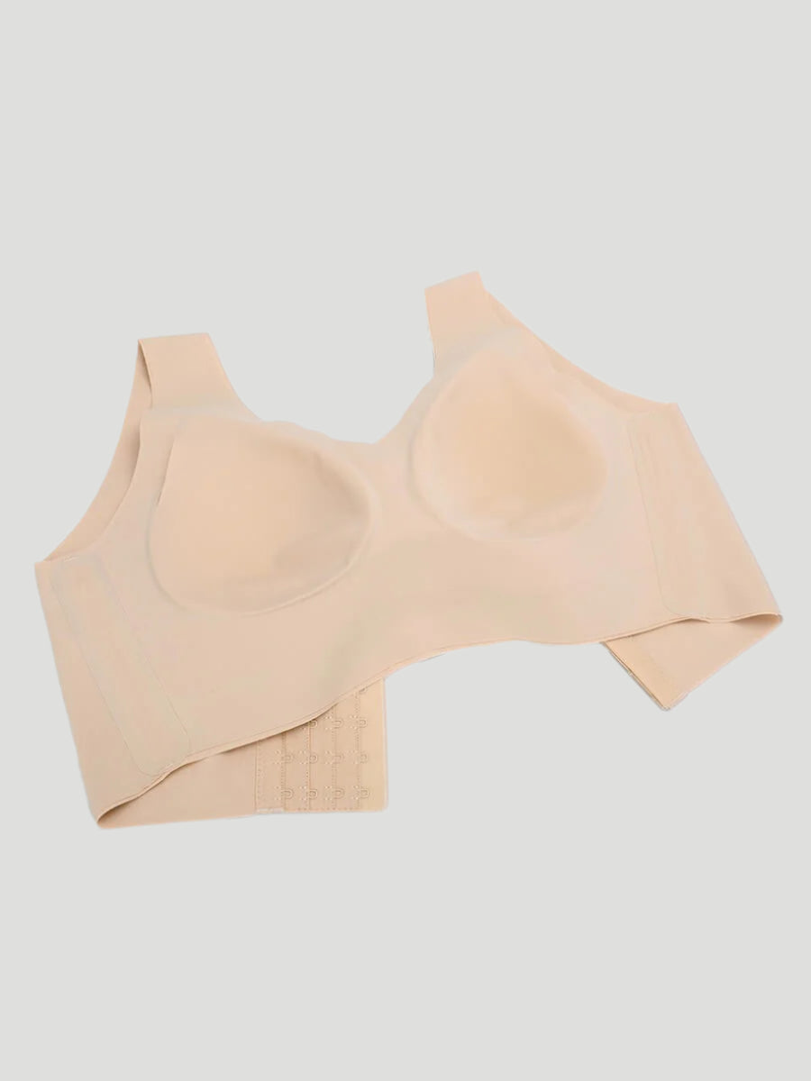 Isabella V-Neck Seamless Bust Support Bra