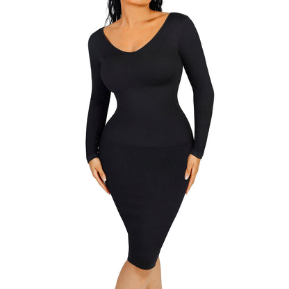 Blair Slimming V-neck Dress Seamless