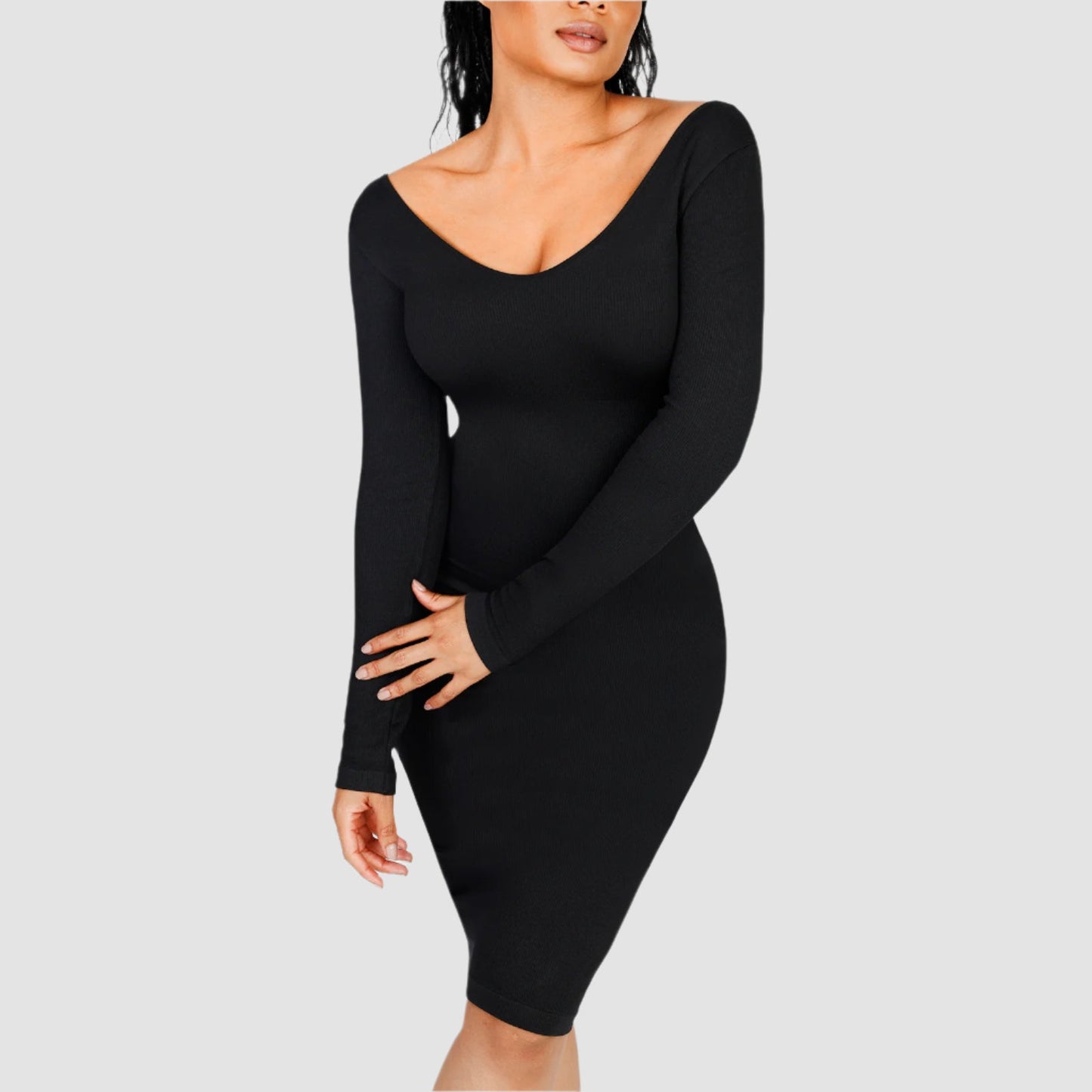 Blair Slimming V-neck Dress Seamless