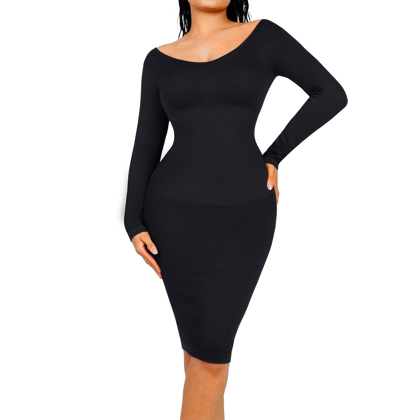 Blair Slimming V-neck Dress Seamless