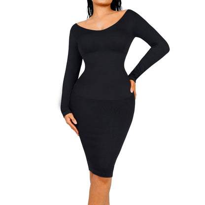 Blair Slimming V-neck Dress Seamless