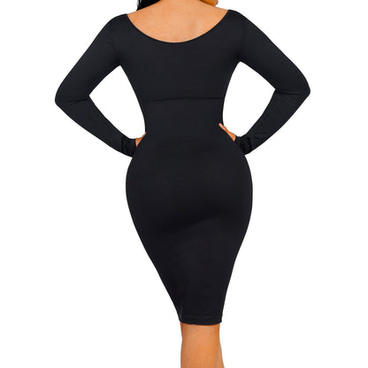 Blair Slimming V-neck Dress Seamless