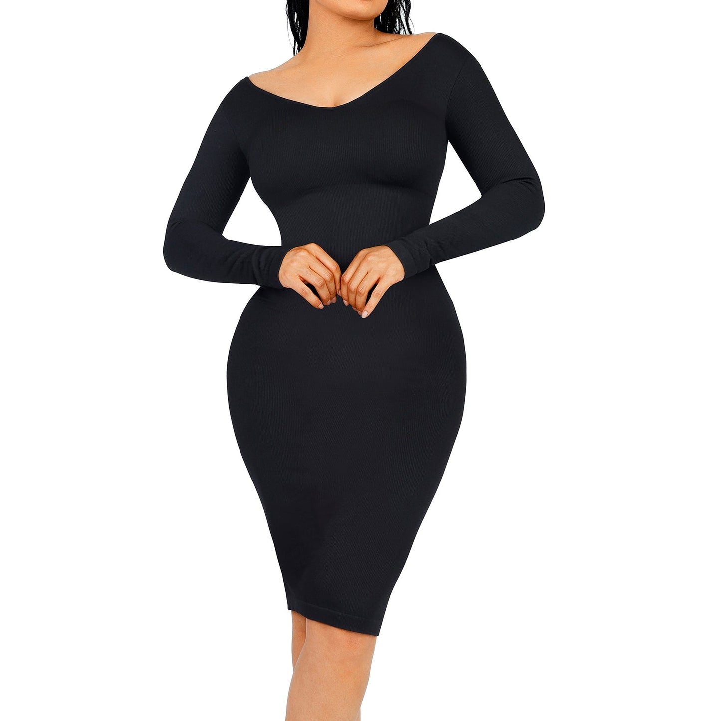 Blair Slimming V-neck Dress Seamless