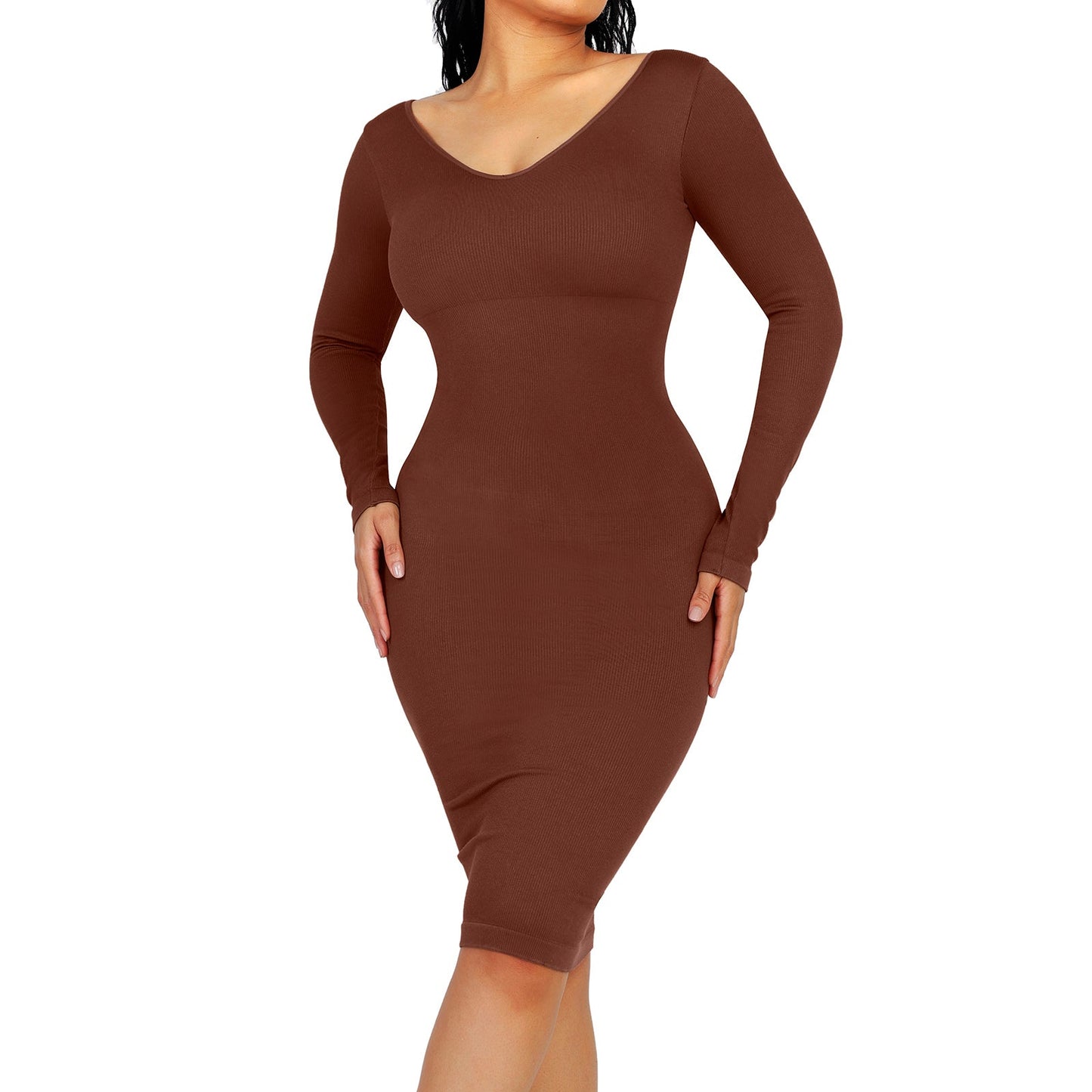 Blair Slimming V-neck Dress Seamless