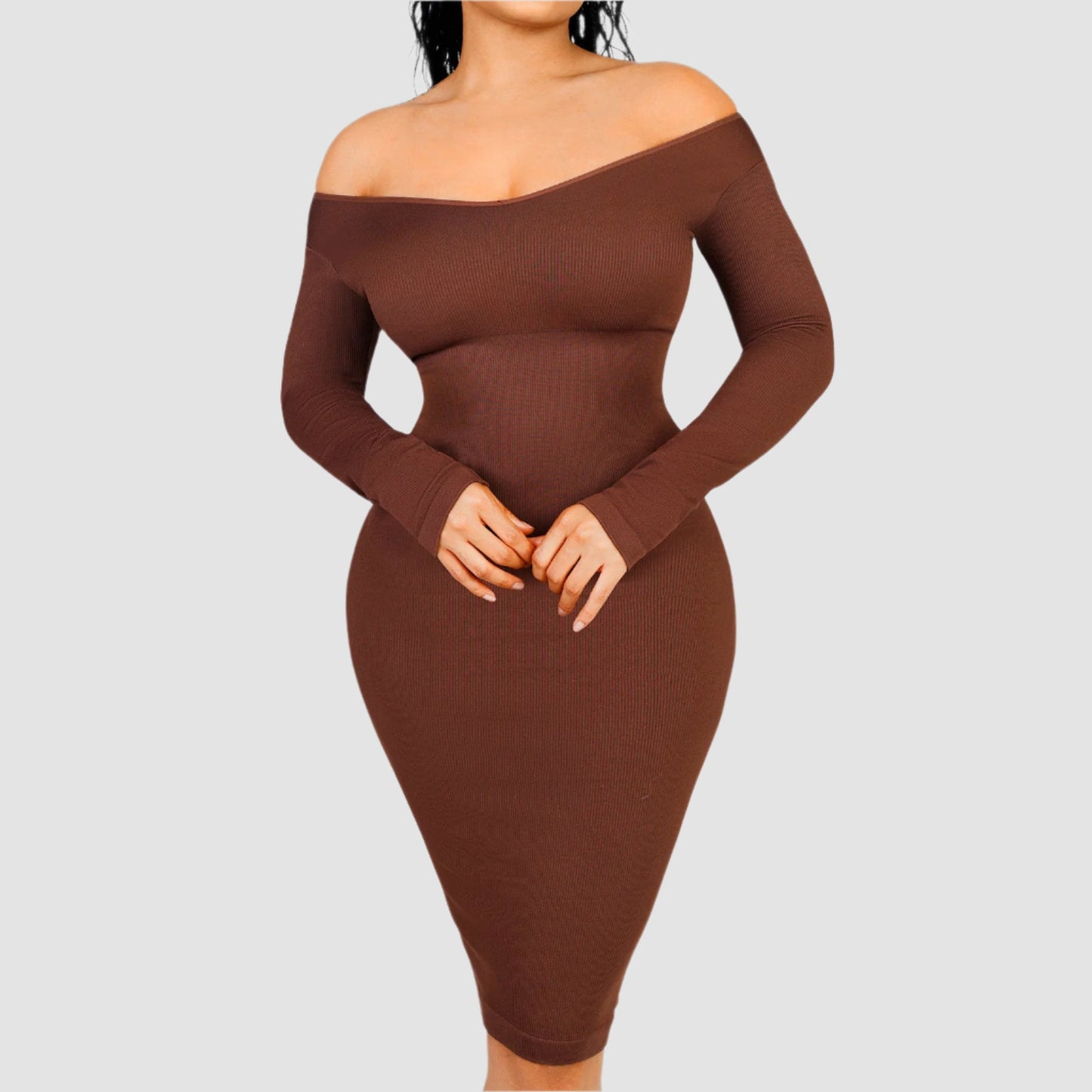Blair Slimming V-neck Dress Seamless