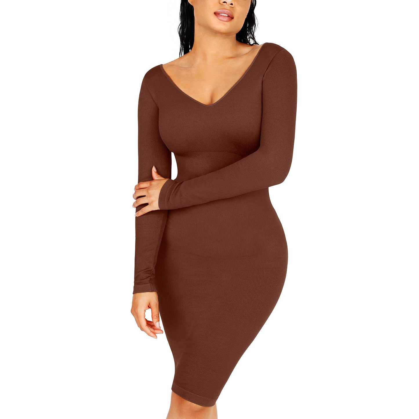 Blair Slimming V-neck Dress Seamless