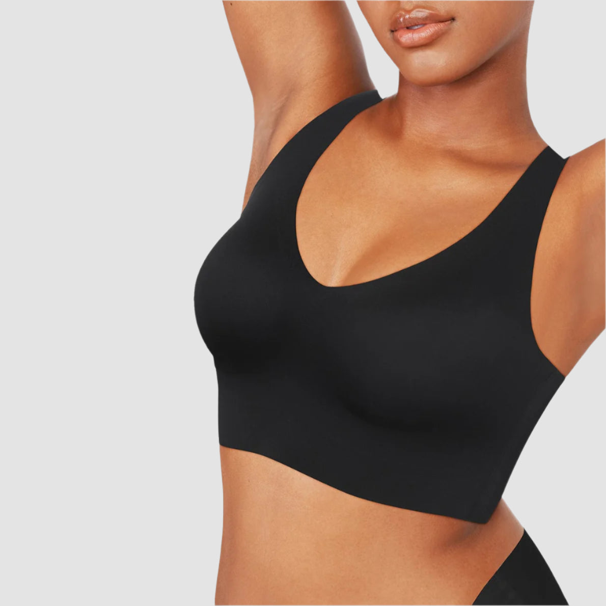 Isabella V-Neck Seamless Bust Support Bra