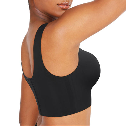 Isabella V-Neck Seamless Bust Support Bra
