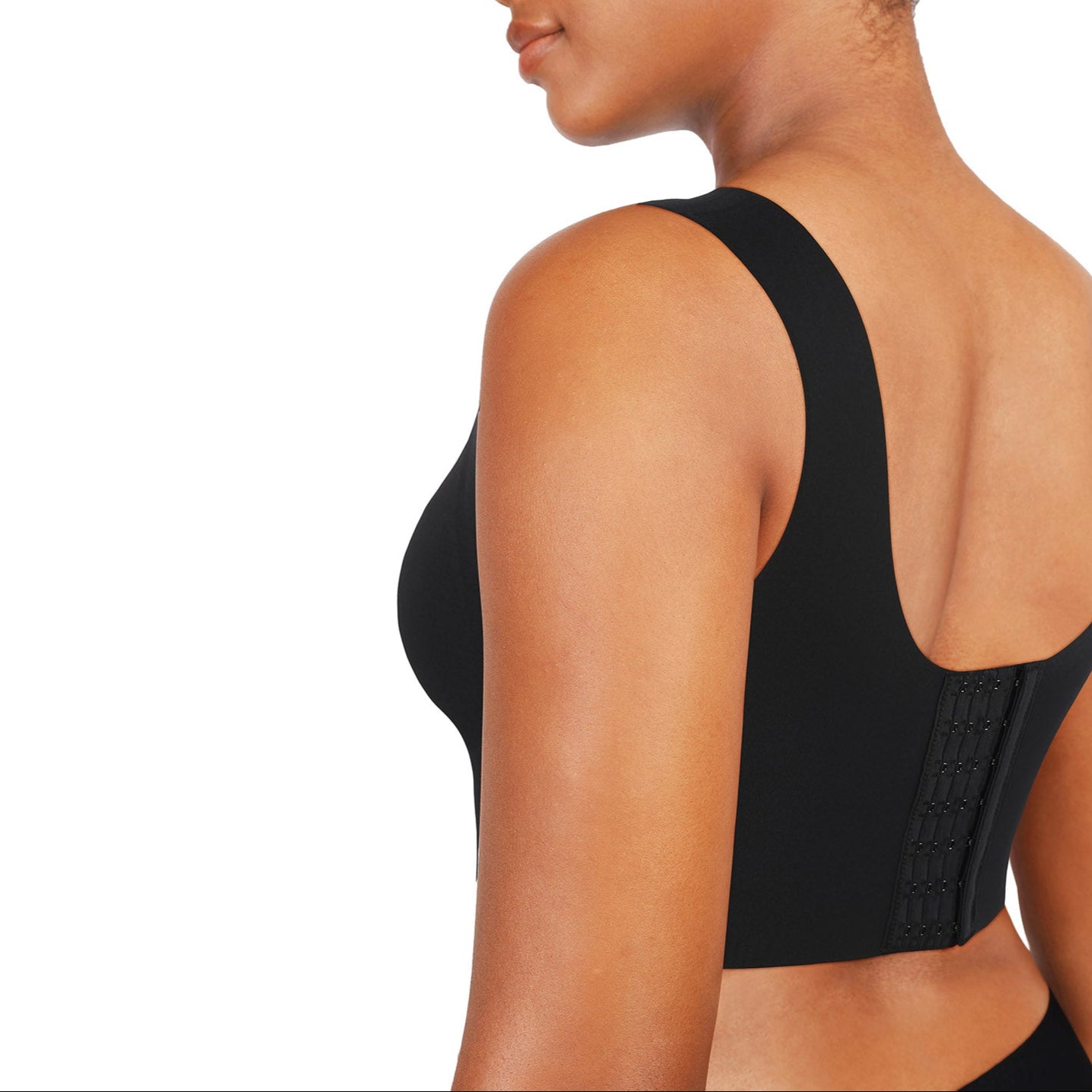 Isabella V-Neck Seamless Bust Support Bra