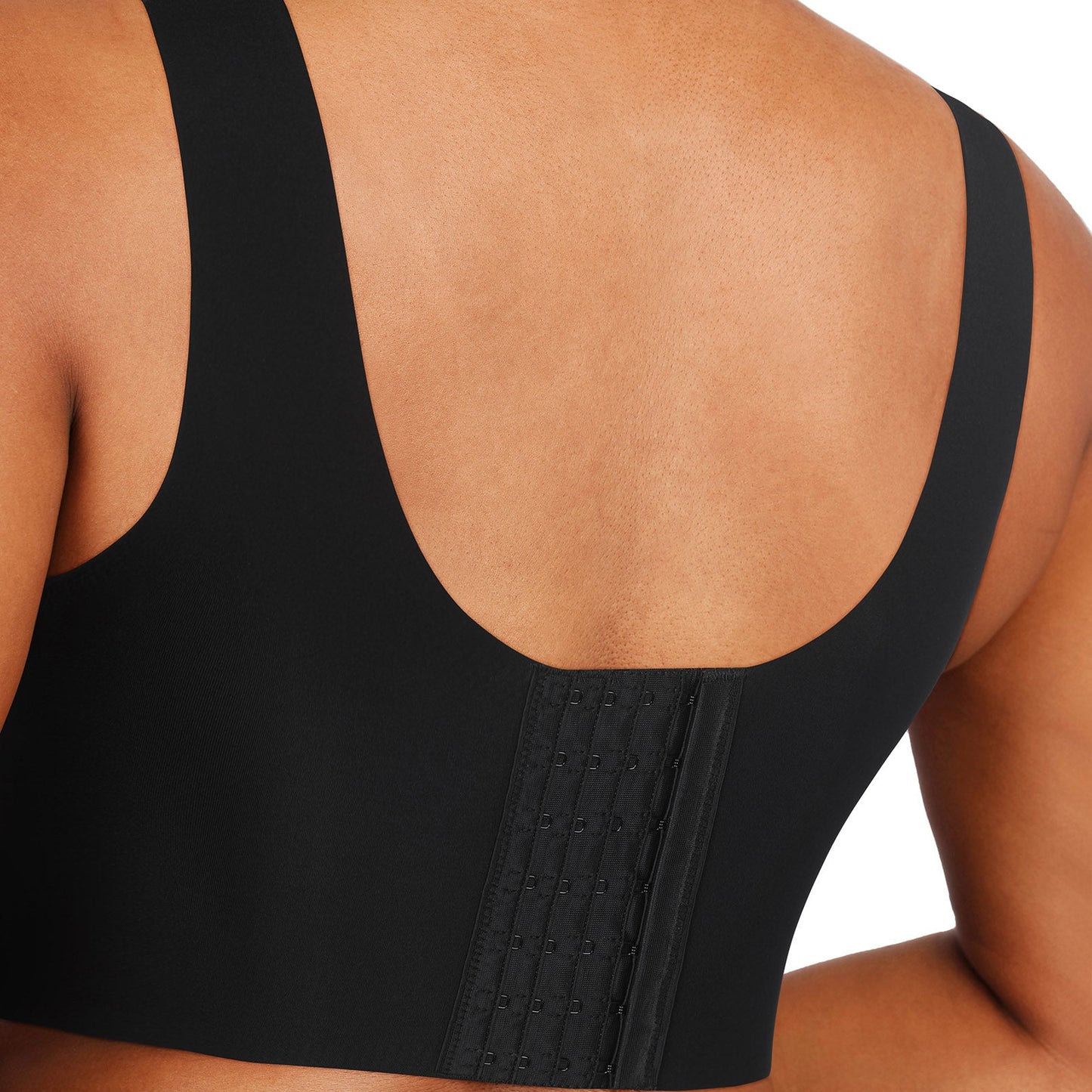 Isabella V-Neck Seamless Bust Support Bra