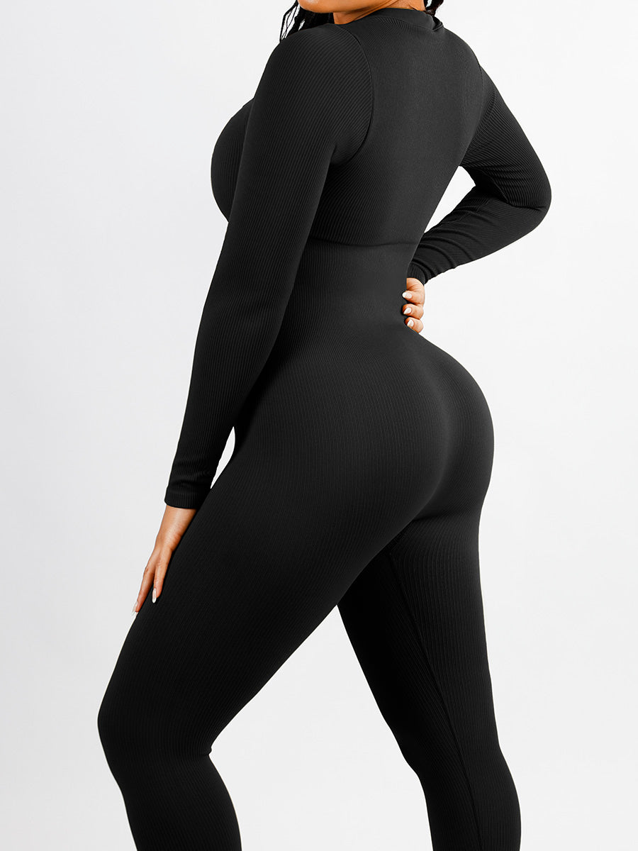 Rosalia Slimming V-Neck Stretch Jumpsuit
