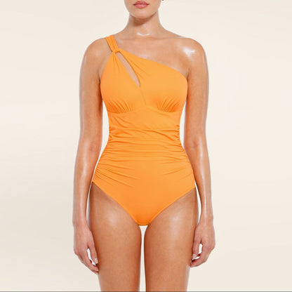Elena One Shoulder Ruched Support Swimsuit